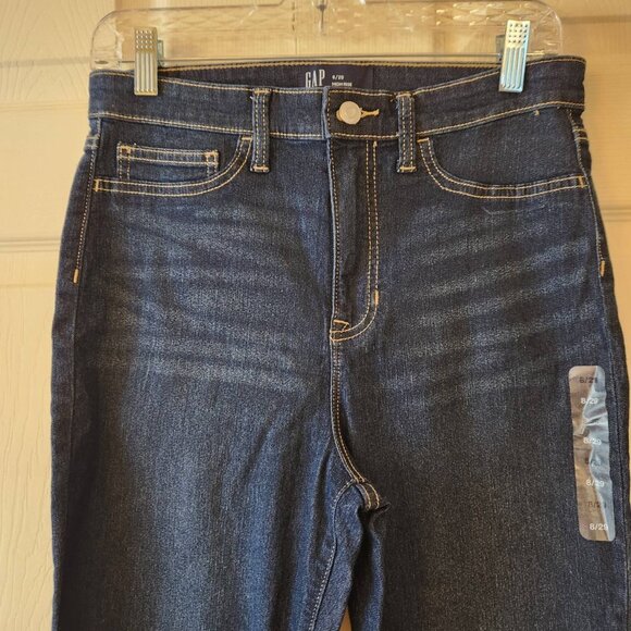 GAP Denim High Rise Favorite Jegging 8/29 Dark Wash Stretch Womens Jeans - Picture 2 of 10